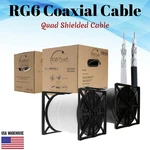 Rg6 Coaxial Cable Quad Shield Direct Burial Bulk 18awg Coax Wire Satellite. Fixed Price $158.75.