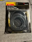 Radio Shack Stereo Audio/video Cable 3 Ft Gold Series 15-1521b Brand New Unopen. Fixed Price $7.00.