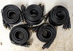 5 Pcs - Vericom Xcv06-00028 Rca Rgb Left/right Audio 6 Mm Ft Component Cable. Fixed Price $59.99.