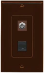 Riteav - 1 Port Coax Cable Tv F Type Cat5e Ethernet Brown. Fixed Price $35.07.