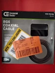 Commercial Electric Rg6 Coaxial Cable 18-gauge Black 25 Ft Fs-r6c-0002. Fixed Price $12.99.