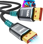 Vesa Certified 16k Displayport Cable 2.1, Dp 2.1 10ft-3m 60hz, 8k 120. Fixed Price $27.85.