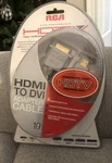 Rca High Performance Hdtv 10 Foot Hdmi To Dvi Digital Video And Audio Cable New. Fixed Price $15.73.