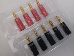 Beznaka Banana Plugs With Dual Set Screws,black And Red Aluminum Shell, 9 Pieces. Fixed Price $19.99.