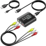 Convertidor Rca A Hdmi Para Tv Pc N64 Wii Ps2 Ps3 Xbox Vhs Con Cables Y. Fixed Price $31.84.