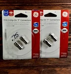 Ge #73260 Rg6 Crimp-on F Connectors 2packs Of 2, Total 4 New. Fixed Price $1.00.