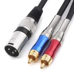 Disino Dual Rca To Xlr Male Y Splitter Patch Cable, Unbalanced 2 Rca/phono Pl.... Fixed Price $24.18.