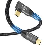 Chenlenic Usb4 Cable, With Thunderbolt 4, 90degree 40g 240w 0.5m, Black. Fixed Price $24.18.