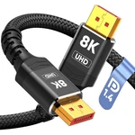 Capshi 8k 4k Displayport Cable 1.4, 10ft Dp Cord (vesa Certified, 60hz, 14. Fixed Price $13.99.