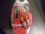 Philips Stereo Audio Cable 6 Ft 24k Gold Plated. Fixed Price $8.50.