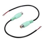Uxcell 8 Inch Green Rca Female Plug Jack Connector Adapter To Bare. Fixed Price $8.42.