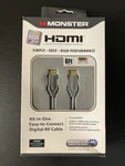 Monster Hdmi Cable 6ft 1080p Digital Av 122510-00 New. Fixed Price $15.00.