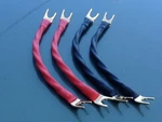 Set 4 Canare 4s11 Star Quad Bi Wire Speaker Jumper Cables Spade To 10 Awg. Fixed Price $23.94.