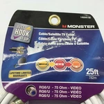 Monster 140044-00 Rg6 Video Coaxial Cable, 25', White. Fixed Price $14.99.