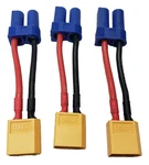 Olirc 3pcs Male Xt60 To Female Ec5 Losi Connector Adapter 14awg 5cm Cable(c75-3). Fixed Price $28.76.