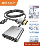 Hdmi Splitter 4k, Display Mirror Same Screen Only Not Extend Screen, Spl.... Fixed Price $23.74.