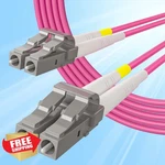 10gtek Lc To Om4 Magenta Fiber Patch Cable 1.5m Duplex. Fixed Price $20.00.