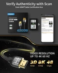 Tisofu Ultra Certified 8k Hdmi Cable 6.6ft: 2.1 Cables 48gbps High Speed P. Fixed Price $13.99.