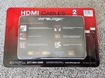 2-pack Wirelogic 8 Feet Ruby Hdmi Cables, Supports 4k Resolutions. Fixed Price $21.99.