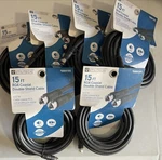 Lot Of 6!! Utilitech 15ft Rg6 Coaxial Double-shield Cable, Black. Fixed Price $22.95.