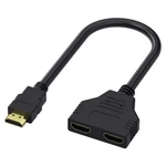 Kujobuy Hdmi Male To Dual Female 1 2 Splitter Cable For Monitor/tv. Fixed Price $20.66.