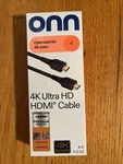 Onn Ultra High Speed 4k 120hz Hdmi Hdr Cable 48gbps Hd 8k 4ft.. Fixed Price $9.87.