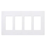Lutron Claro Light Switch Cover Plate, 4 Gang Wallplate, For Decorator .... Fixed Price $215.83.