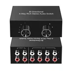 Y.d.f 4-way Bi-directional Rca Switch, Hifi Av L/r Sound Channel 2 In 4 Out Or. Fixed Price $98.29.