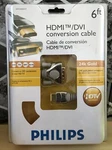New Philips Hdmi/dvi Conversion Cable 6'. Fixed Price $9.45.