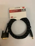 Braided Hdmi To Dvi Cable, Full Hd, Black 8ft Radio Shack 8' 8-foot. Fixed Price $14.99.