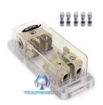 Pkg Scosche Efx Blocka2 4 Awg In 2 8 Out Fuse Agu Holder Box Block + 5 Fuses. Fixed Price $16.99.