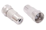 Rca Female Jack To F-type Male Plug Coax Coaxial Adapter Radio Connector Rg59/6. Fixed Price $5.59.