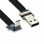 Cablecc Up Angled Usb 2.0 Type-a Male To Micro 5pin Data Flat Fpc Cable. Fixed Price $7.99.