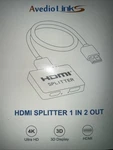 Avedio Links Hdmi Splitter 4k 30hz, 1 In 2 Out,. Fixed Price $10.28.