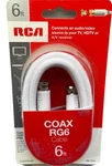 Rca Coax Rg6 Cable 6ft Vh606whr. 12 .. Fixed Price $6.60.