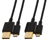 Amazon Basics Usb-a To Micro Usb Cable 2-pack 6ft 480mbps Gold-plated Black. Fixed Price $9.99.
