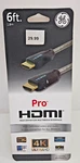 General Electric Ge 33522 Pro Series Hdmi Cable With Ethernet, 6ft 1.8m--new. Fixed Price $6.99.