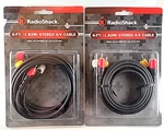Radioshack Audio Video Cord 6 Ft Stereo A/v Cables, New In Box, Set Of 2 Vintage. Fixed Price $13.30.