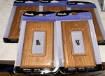 Amerelle Decor Solid Oak 1-gang Rocker Wall Switch Plate 4025r Lot Of 5 New. Fixed Price $19.99.