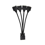 Matrox 11mqdap-128 Kx20 To Quad Dvi 1ft Cable 16075-02 Black 4 Way Dvi-i Dual L. Fixed Price $29.75.