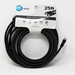 Onn Rg6 Coax Cable 25 Feet F Type Jack 2 Connections Black Tv Computer New. Fixed Price $16.59.