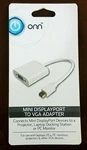 Onn Ona17av052 Mini Displayport To Vga Adapter Dp Display White. Fixed Price $8.99.