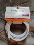 Philips Coax Rg6 Coaxial Cable For Tv Hdtv Modem 12ft Universal All Brands. Fixed Price $7.99.