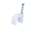 Monoprice Circle Cable Clips With Steel Nail, 10mm, 100pcs/pack 100 Pcs, White. Fixed Price $14.99.