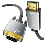 Switchflux 6ft Hdmi Vga Adapter Cable 1080p 60hz Male Unidirec. Fixed Price $8.99.