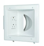 Data Comm Electronic 45-0031-wh Recessed Low Voltage Media Wall Plate W/ Buil.... Fixed Price $36.69.