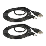 Teninyu Usb 2.0 A Male To Right Angled 90 Degree Dc 3.5x1.35 Mm 3 Feet, Black. Fixed Price $12.50.