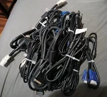 Lot Of 23 Miscellaneous Vintage - Modern Computer , Phone, Usb, Hdmi Cables Euc. Fixed Price $124.95.