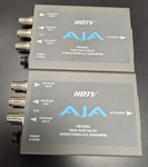 Set Of 2 Aja Hd10cea Dual Rate Hd/sd A/v D/a Converter No Power Cord. Fixed Price $46.00.