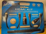 Bello Kit High-speed Hdmi 2-6ft Cables 1-4oz Hd Screen Cleaner & 1-12x12 Cloth. Fixed Price $9.00.